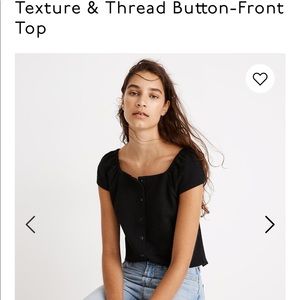 Texture and Thread button front top